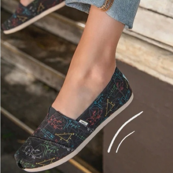 Toms Shoes - TOMS Limited Edition Black Science Glow In The Dark Print CloudBound Classics